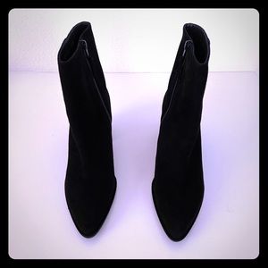 Stuart Weitzman black suede booties